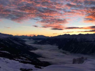 Paragliding in the moonlight