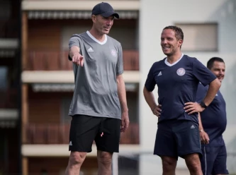 Visite de Zinedine Zidane � Crans-Montana