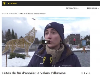 F�tes de fin d'ann�e: le Valais s'illumine