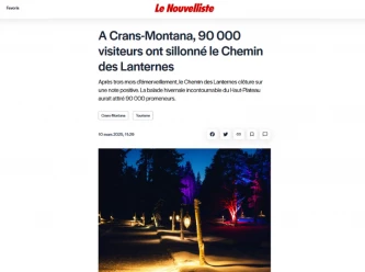 90'000 visiteurs ont sillonn� le Chemin des Lanternes le Che