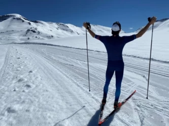 The Plaine Morte cross-country ski piste