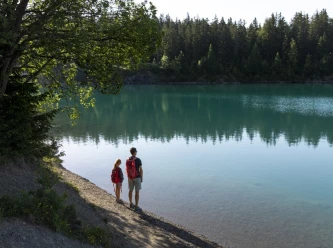 Wasser und alpine Speicherbecken