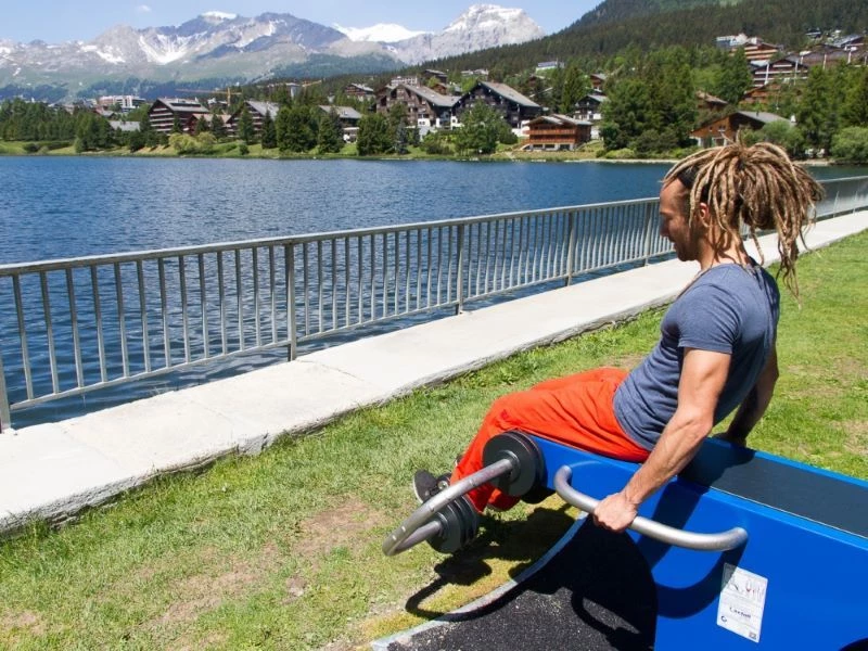 Fitness ext&eacute;rieur Crans-Montana