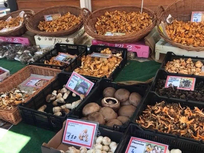 march&eacute; champignons