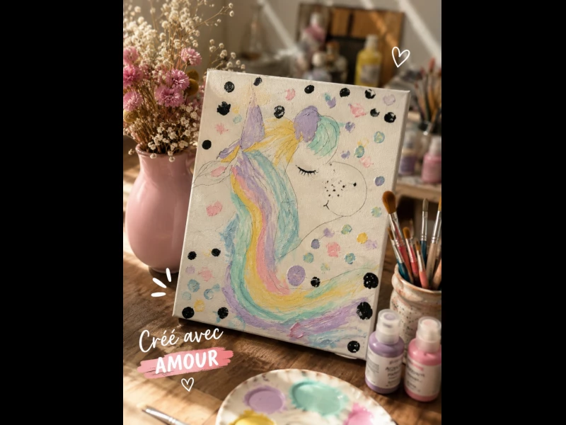 Licorne pastel 