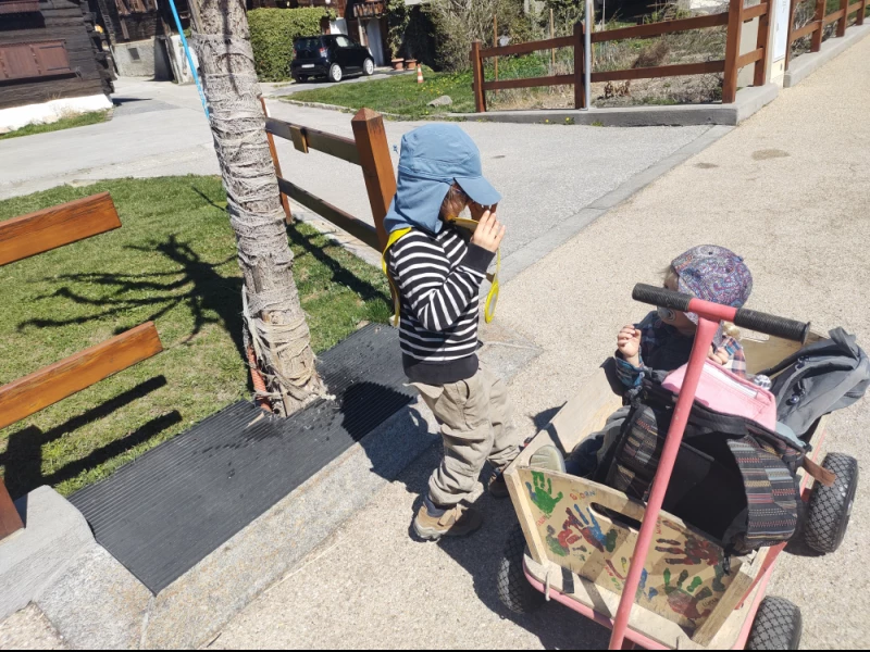 D&eacute;placement en charette