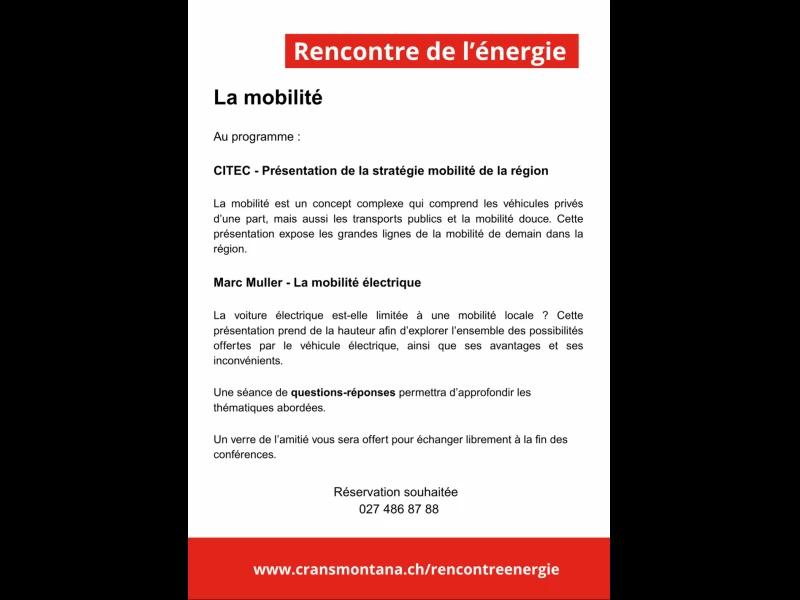 Soir&eacute;e mobilit&eacute;