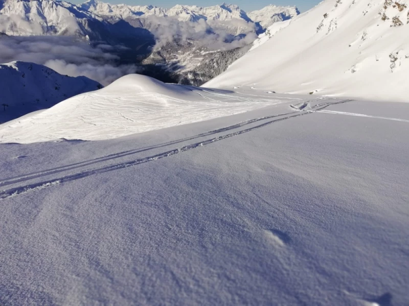 Ski touring crans-Montana