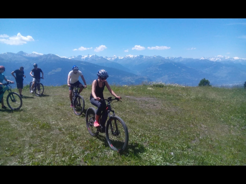 E-Biking tour in crans montana 