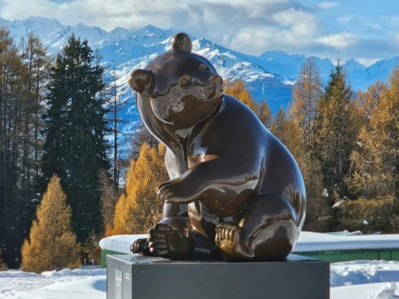 Sculpture d'Ours &copy;Michel Bassompierre