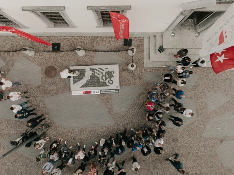 Fresque Sion Championnats du Monde de Mountain Bike UCI 2025